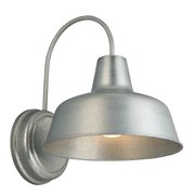 Design House Mason 1-Light Galvanized Outdoor Wall Barn Light Sconce 579383